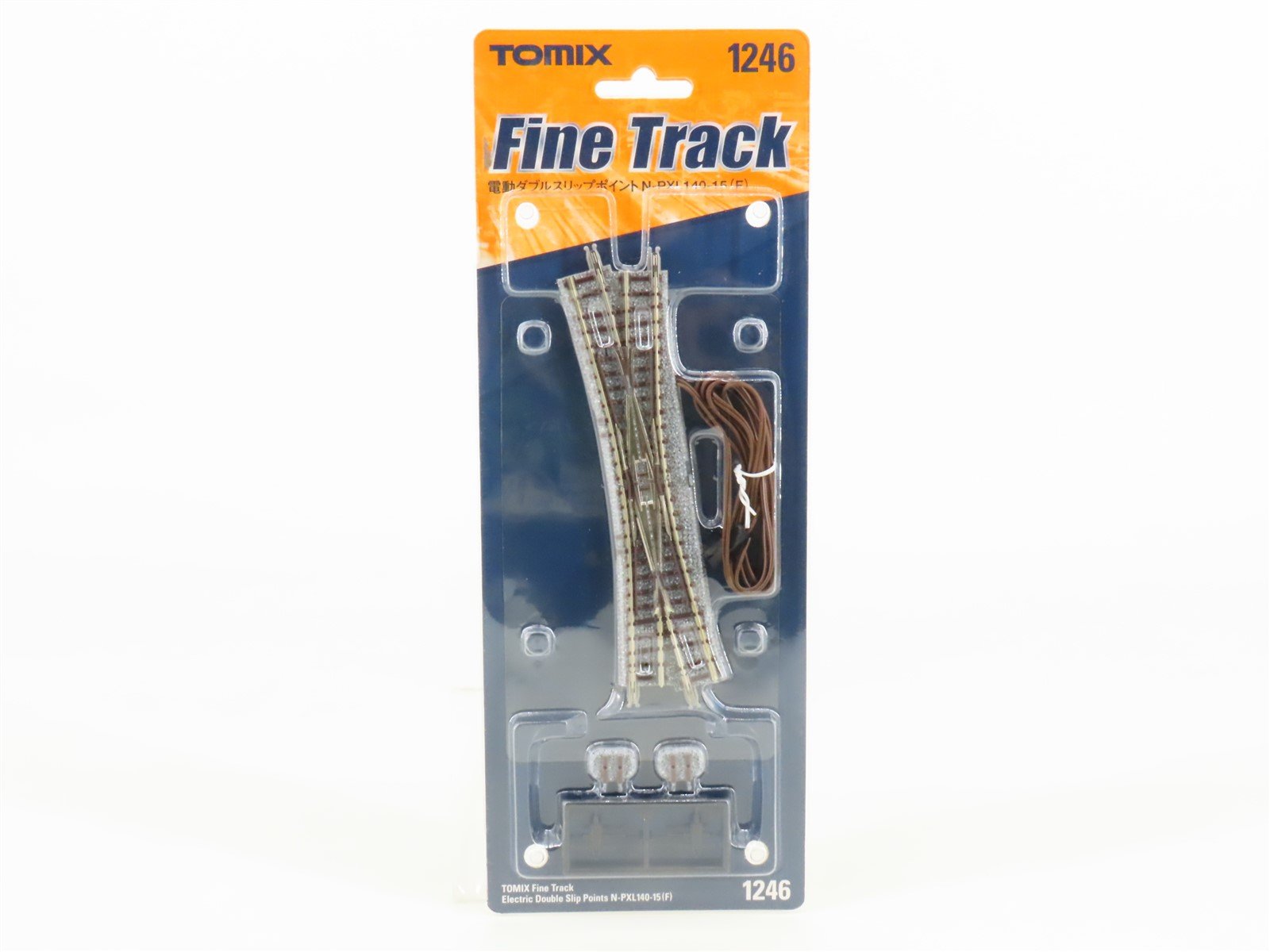 N Scale TOMIX Fine Track 1246 PXL140-15F Electric Double-Slip Points Crossing