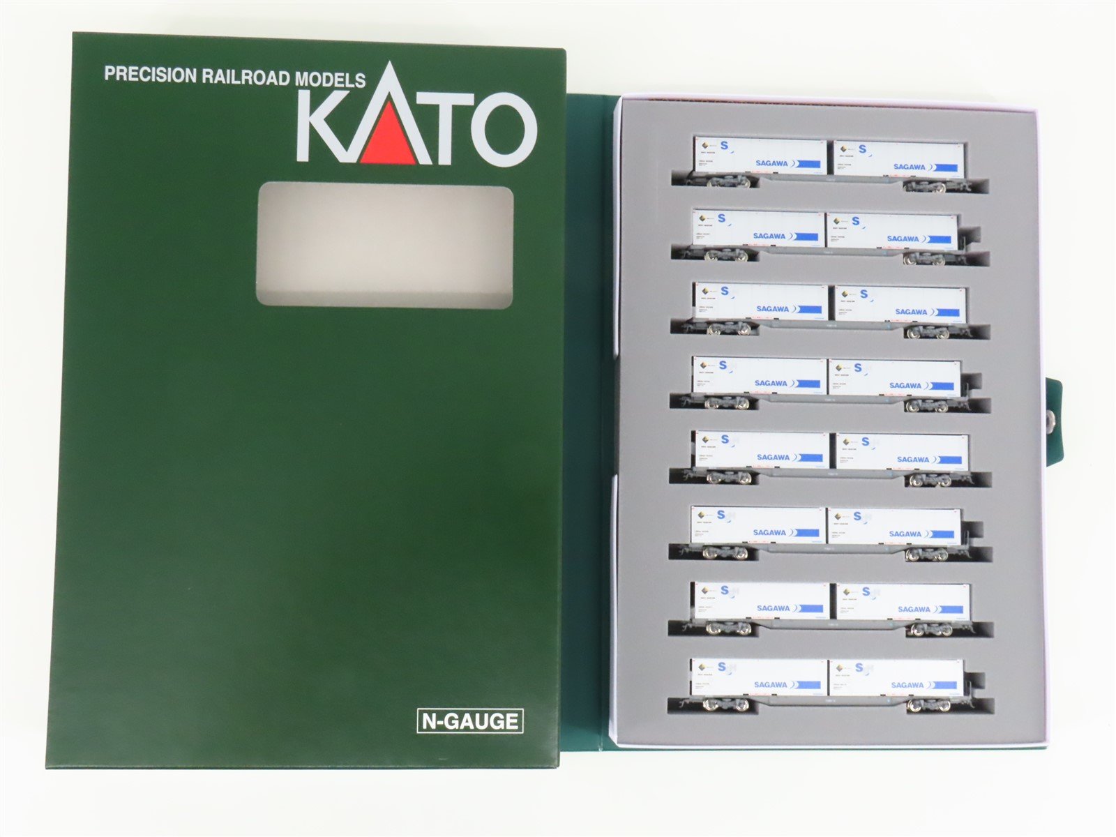 N Scale Kato 10-1723 M250 Series Super Rail Cargo 8-Car Add-on Set B