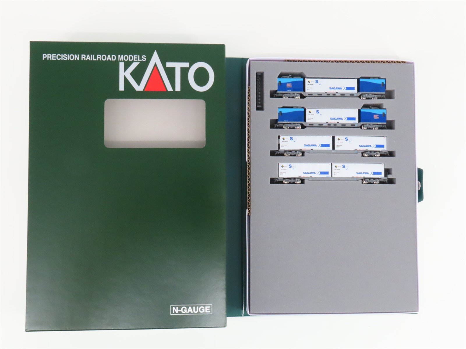 N Scale Kato 10-1722 M250 Series Super Rail Cargo 4-Car Freight Add-on Set