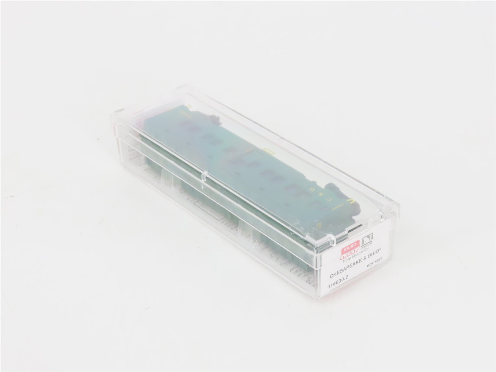 N Scale Micro-Trains MTL 116030.2 C&O Chesapeake & Ohio Troop Sleeper #X955