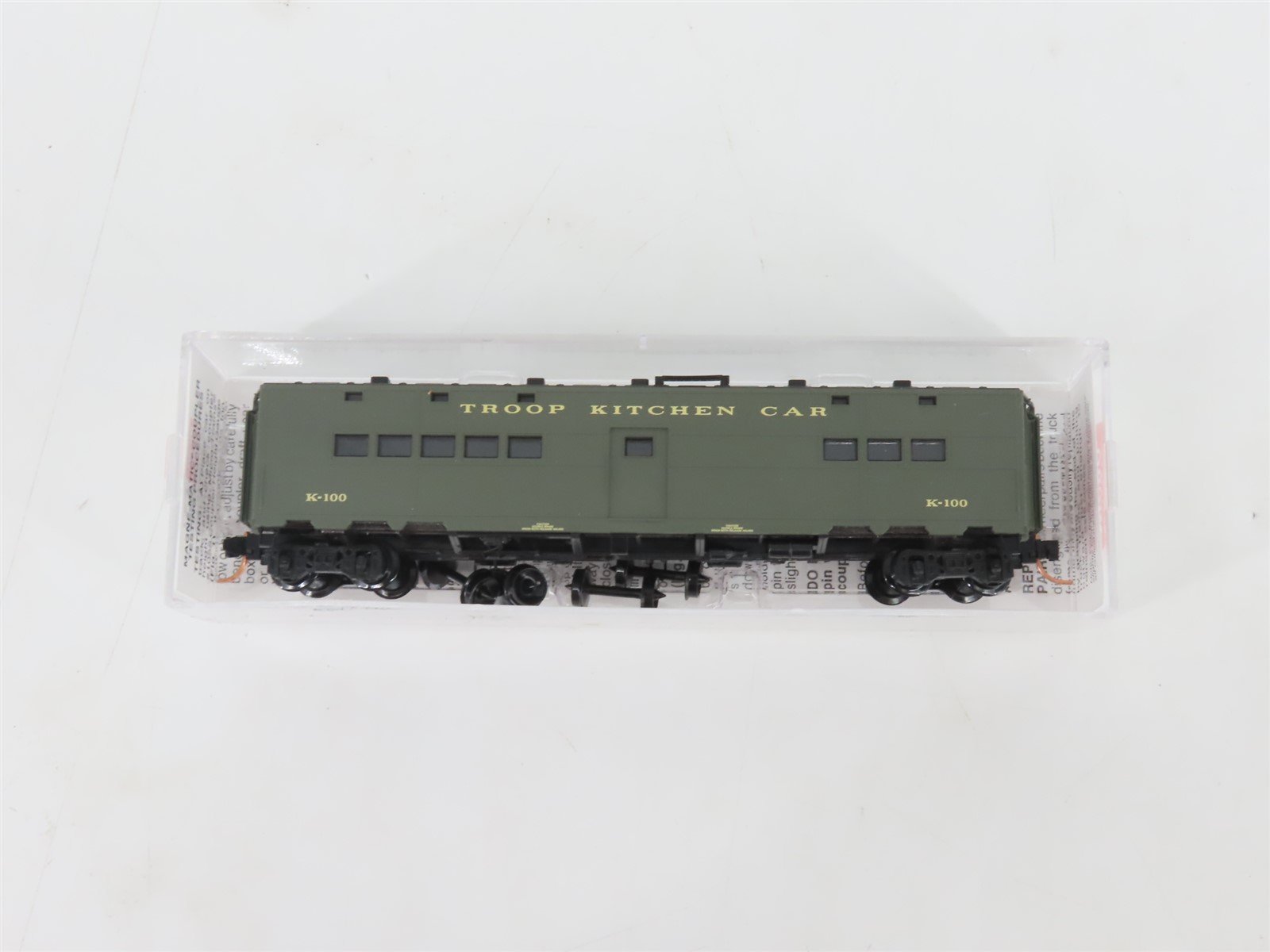 N Scale Micro-Trains MTL 118010 US Office Of Defense 50' Troop Kitchen #K-100