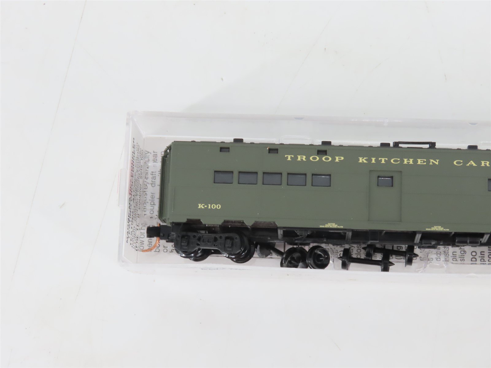 N Scale Micro-Trains MTL 118010 US Office Of Defense 50' Troop Kitchen #K-100