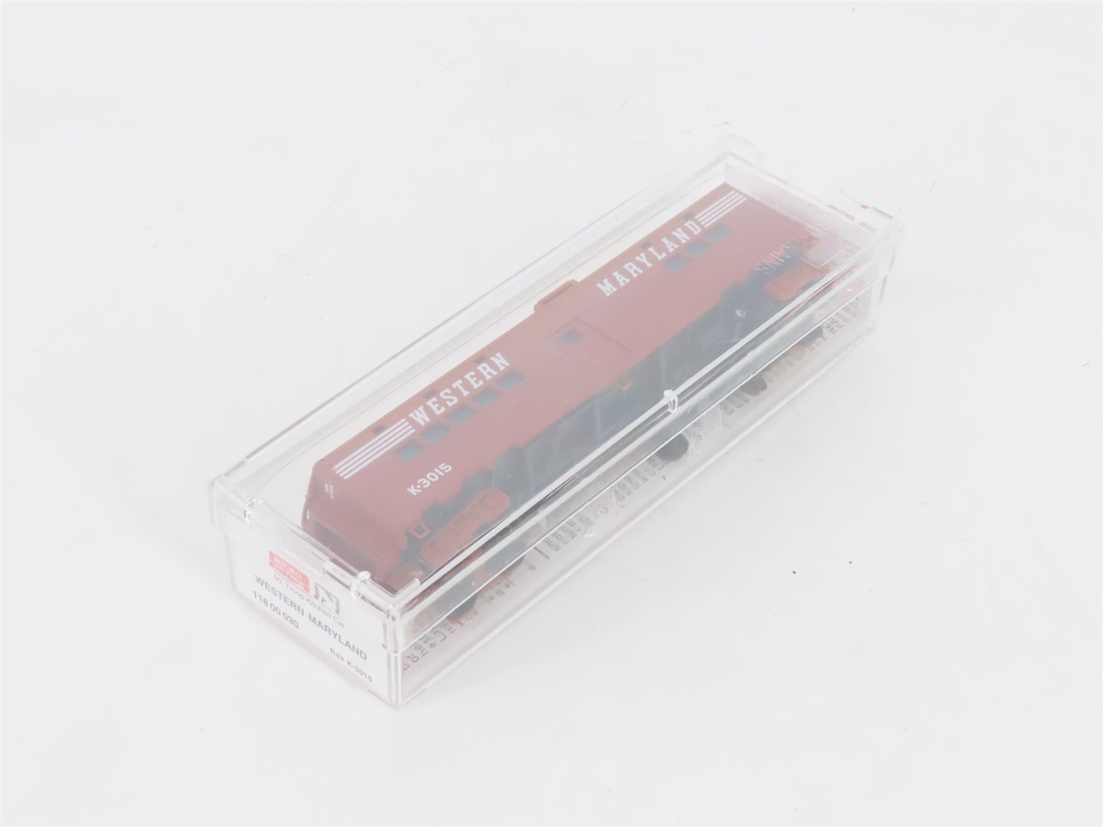 N Scale Micro-Trains MTL 11800030 WM Western Maryland 50' Troop Kitchen #K-3015