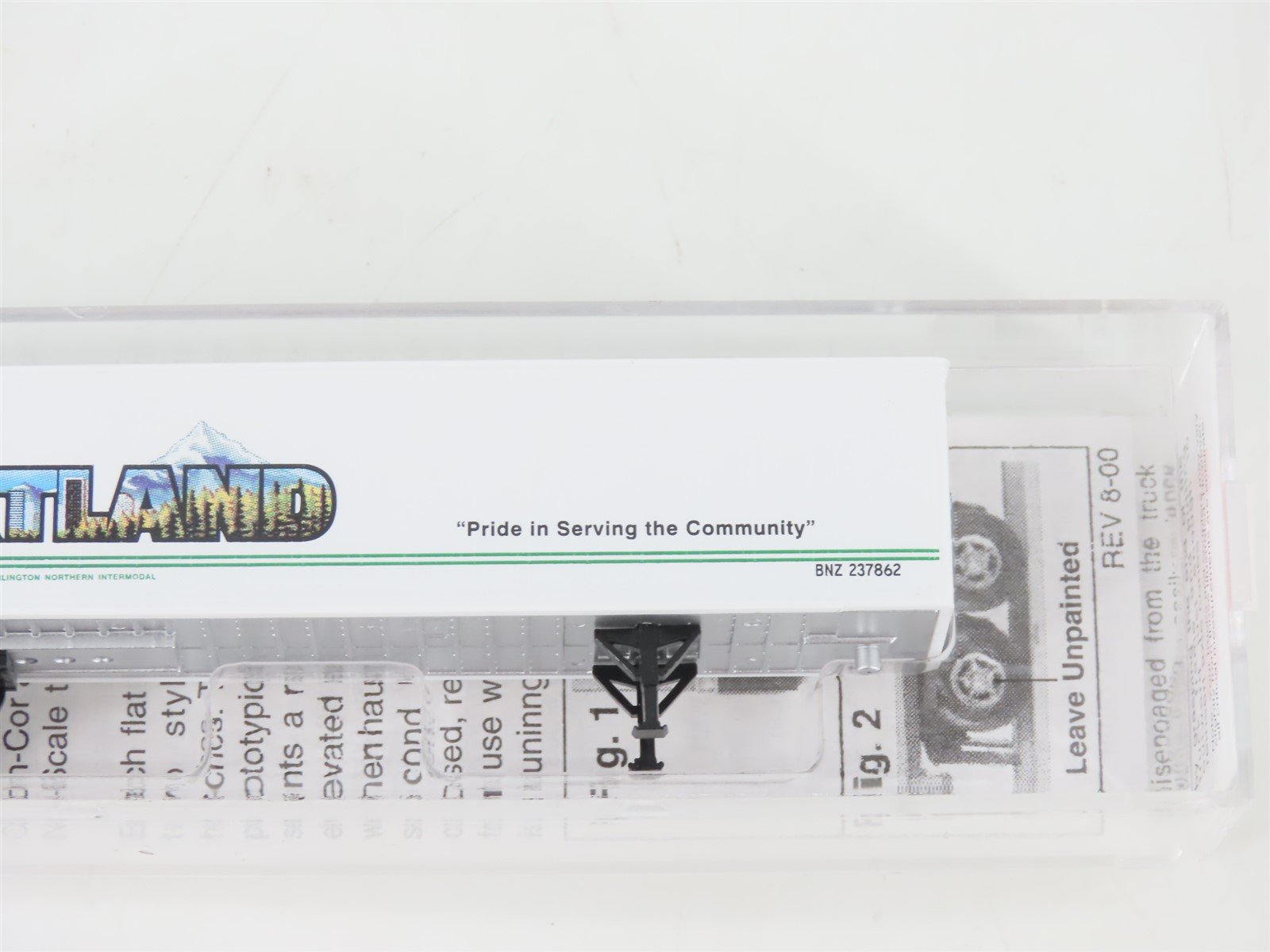 N Scale Micro-Trains MTL 67210 BNZ BN Intermodal 45' Trailer Portland #237862