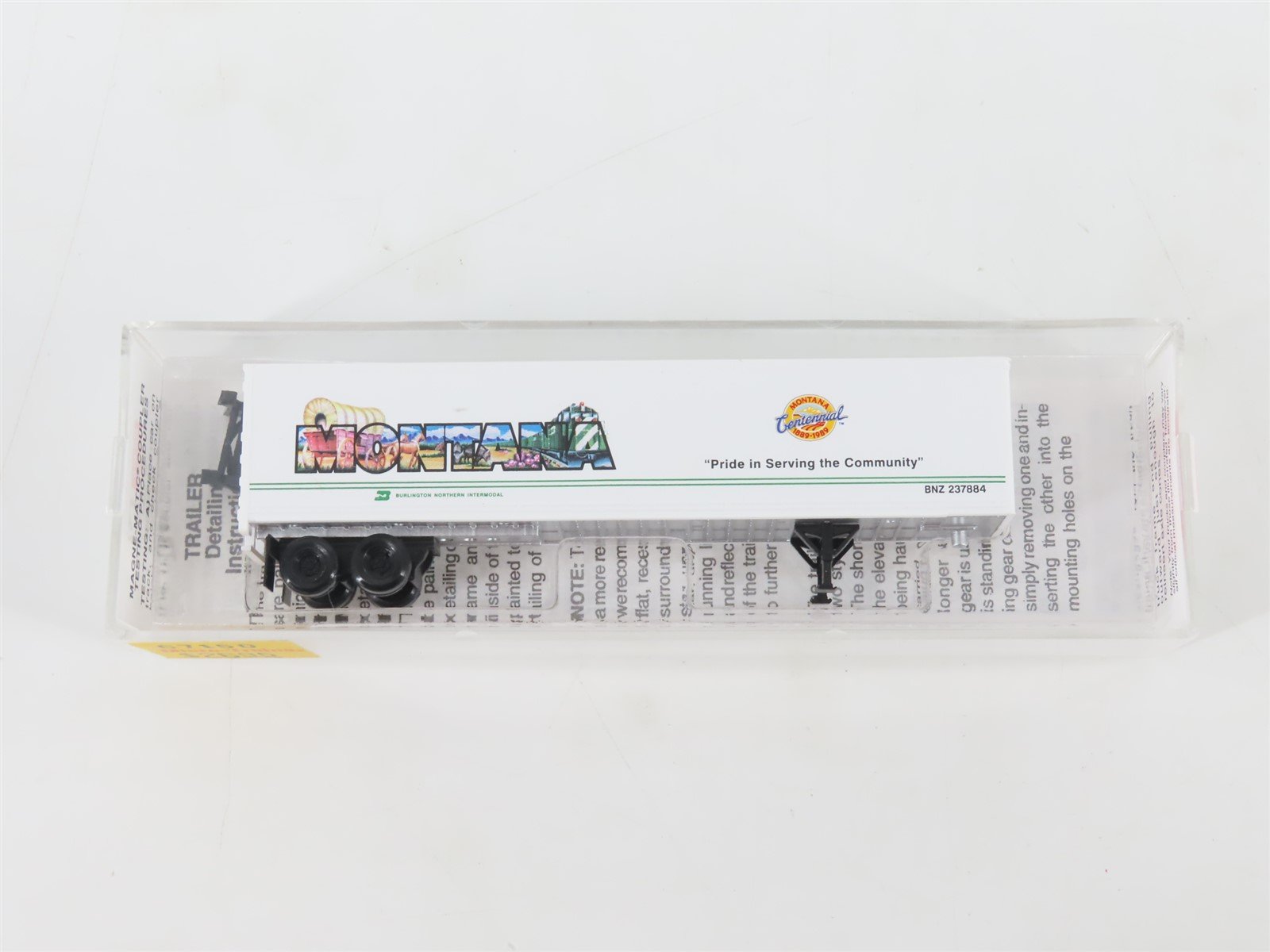 N Scale Micro-Trains MTL 67150 BNZ BN Intermodal 45' Trailer Montana #237884