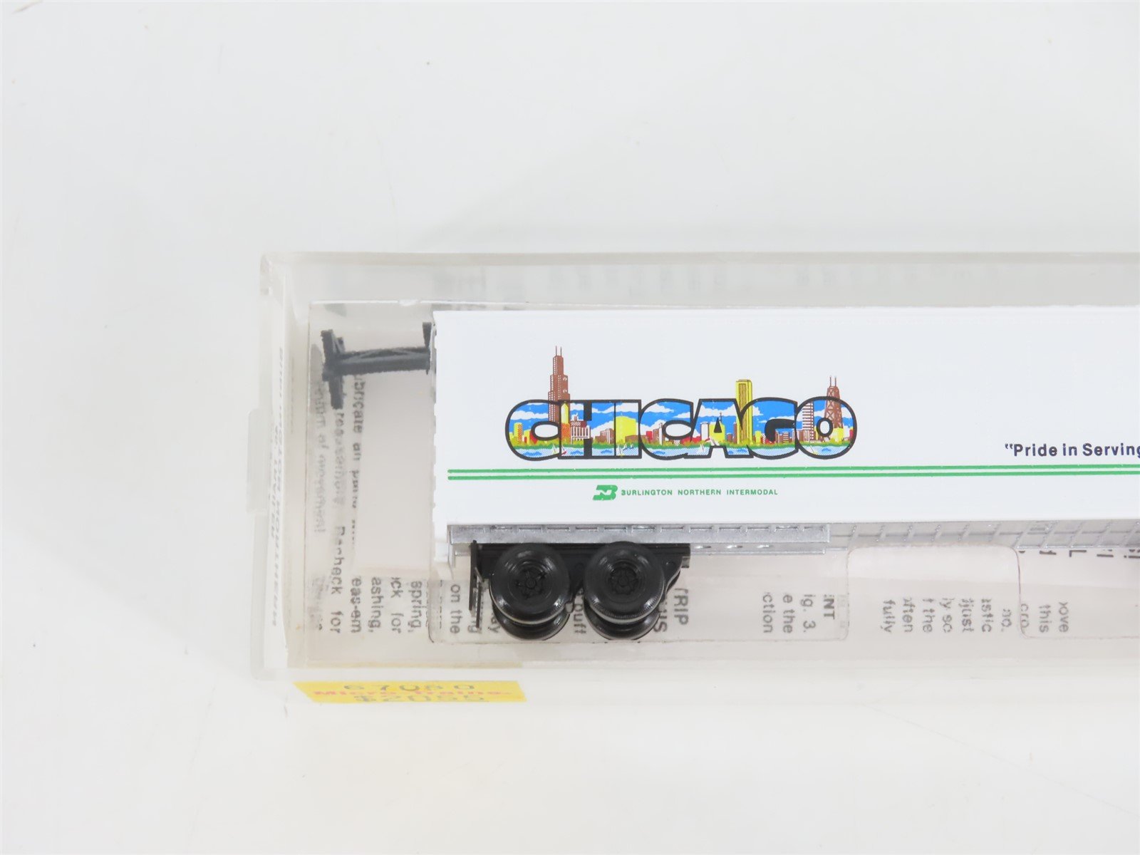 N Micro-Trains MTL 67080 BNZ BN Burlington Northern 45' Trailer Chicago #237819