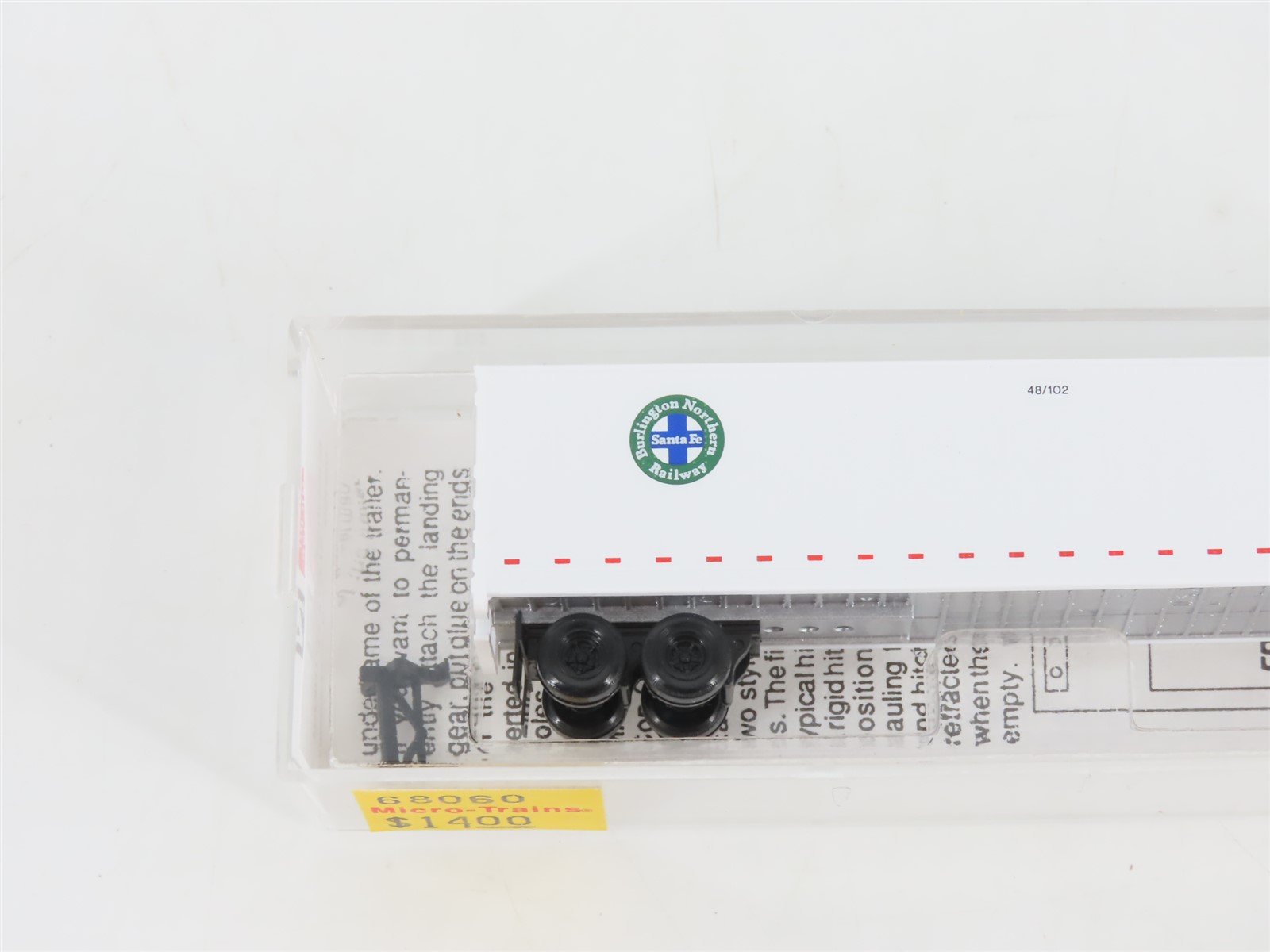 N Scale Micro-Trains MTL 68060 SFTZ BNSF Railway 48' Trailer #220987
