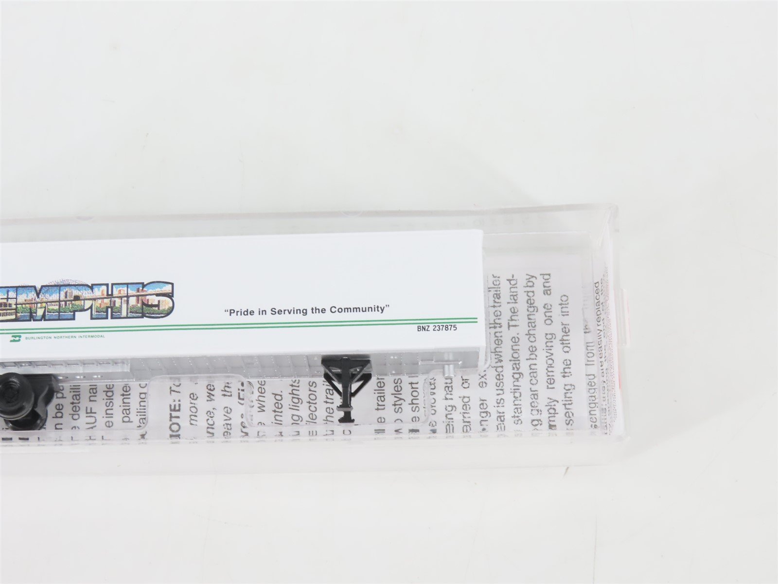 N Scale Micro-Trains MTL 67190 BNZ BN Intermodal 45' Trailer Memphis #237875