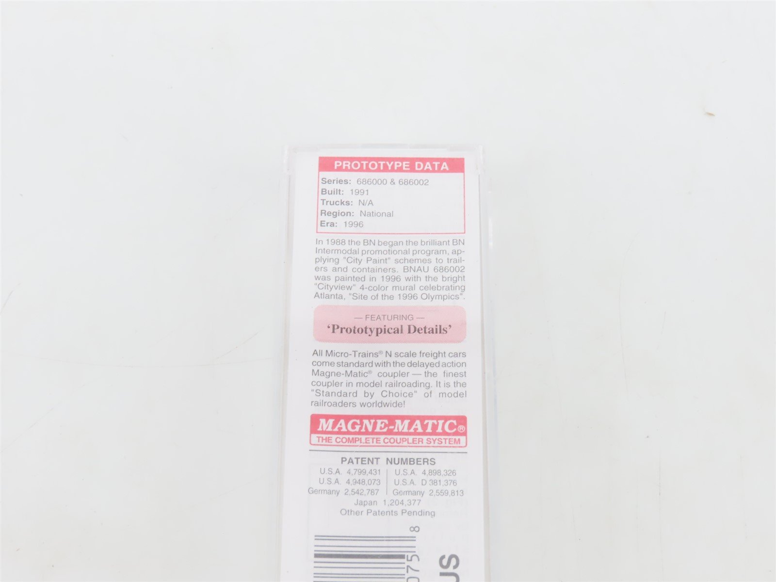 N Scale Micro-Trains MTL deLuxe Innovations 81710 48' Container Atlanta #686002