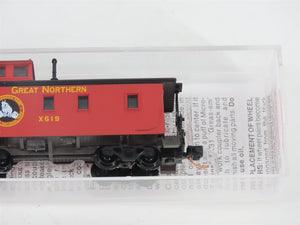 N Micro-Trains MTL 51110 GN Great Northern Glacier National Park Caboose #X619