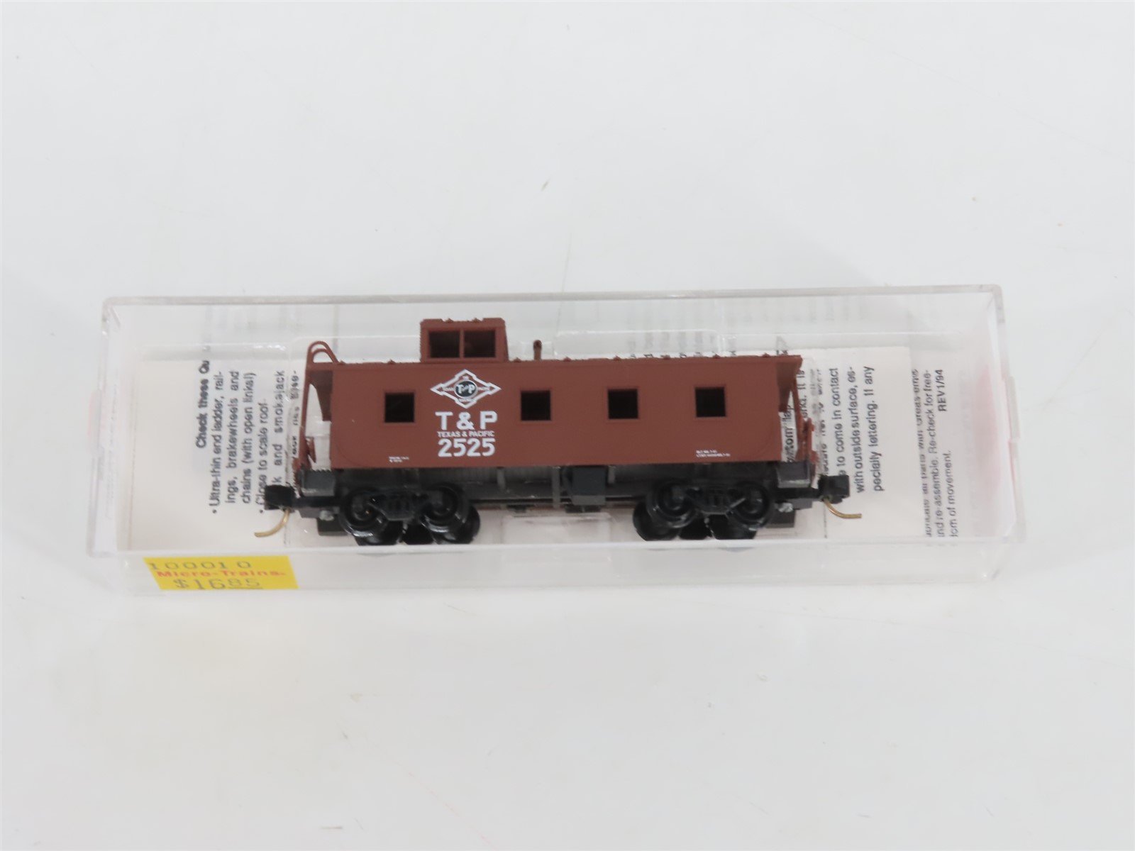 N Scale Micro-Trains MTL 100,010 T&P Texas & Pacific 36' Caboose #2525