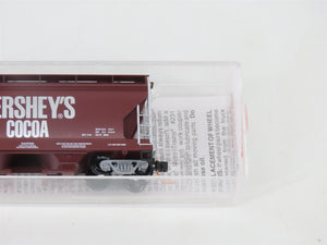 N Scale Micro-Trains MTL 92150 HFC Hershey's Cocoa 2-Bay Centerflow Hopper #6011