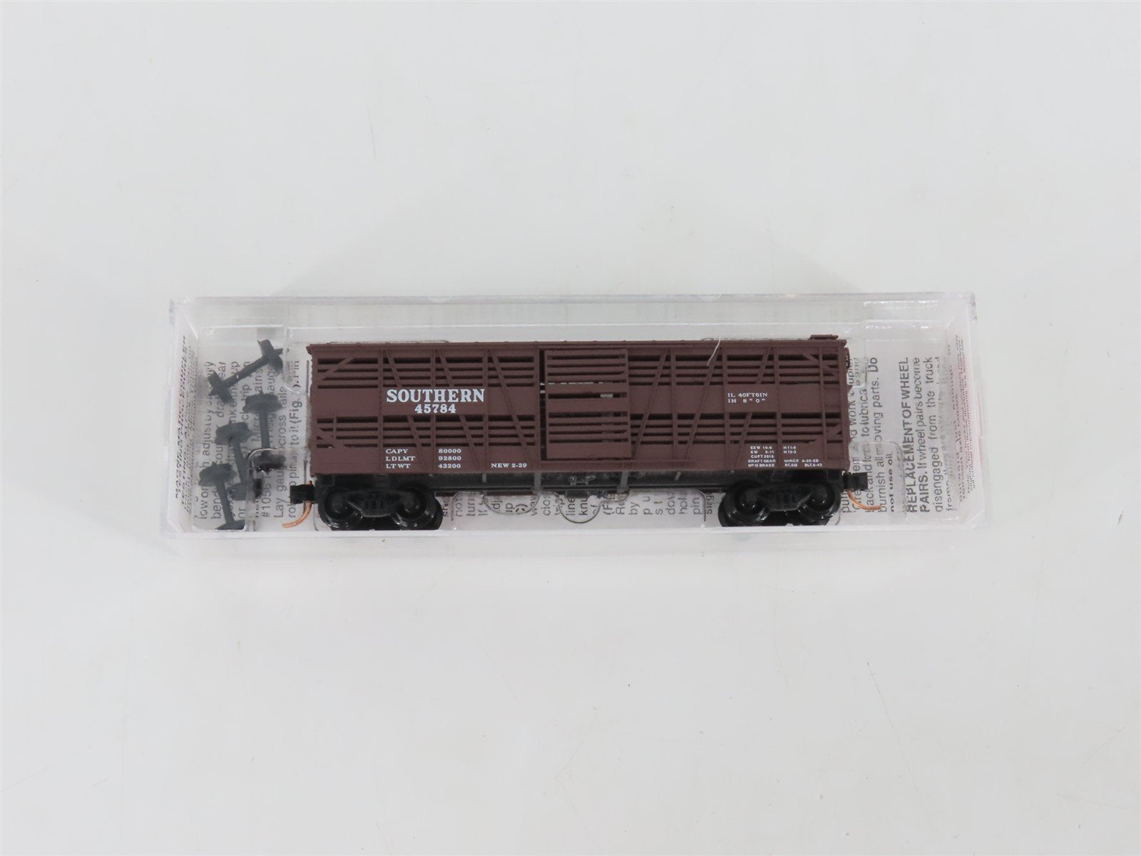 N Scale Micro-Trains MTL 35060 Southern Railway 40' Despatch Stock Car #45784