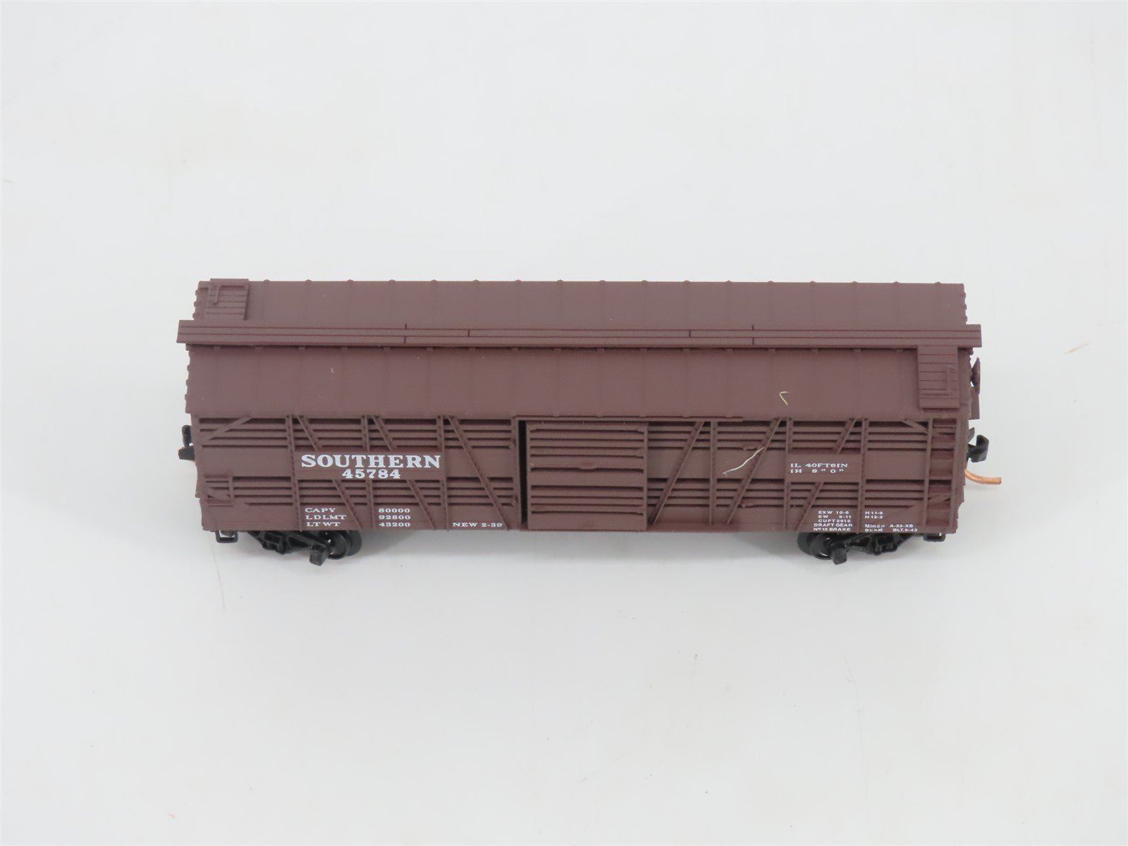 N Scale Micro-Trains MTL 35060 Southern Railway 40' Despatch Stock Car #45784