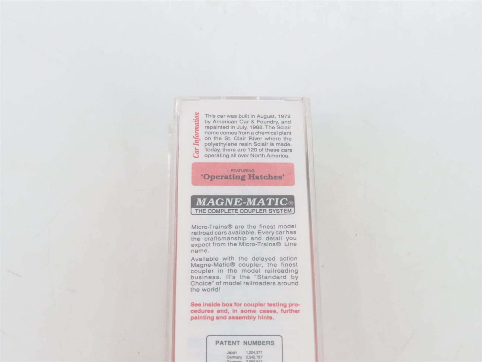 N Scale Micro-Trains MTL 93040 NCLX SCLAIR 3-Bay Centerflow Hopper #46542