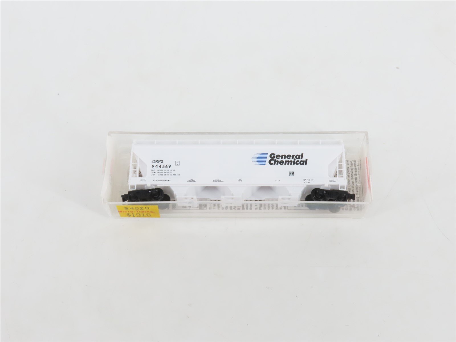 N Micro-Trains MTL 94020 GRPX General Chemical 3-Bay Centerflow Hopper #944569