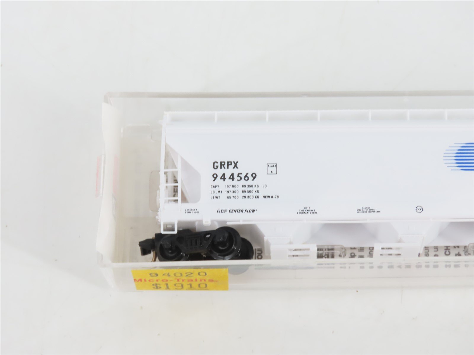 N Micro-Trains MTL 94020 GRPX General Chemical 3-Bay Centerflow Hopper #944569