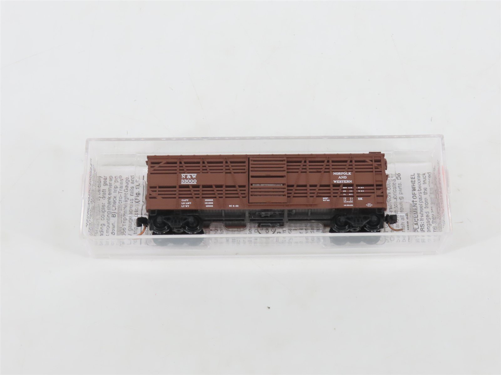 N Micro-Trains MTL 35150 N&W Norfolk & Western 40' Despatch Stock Car #33000