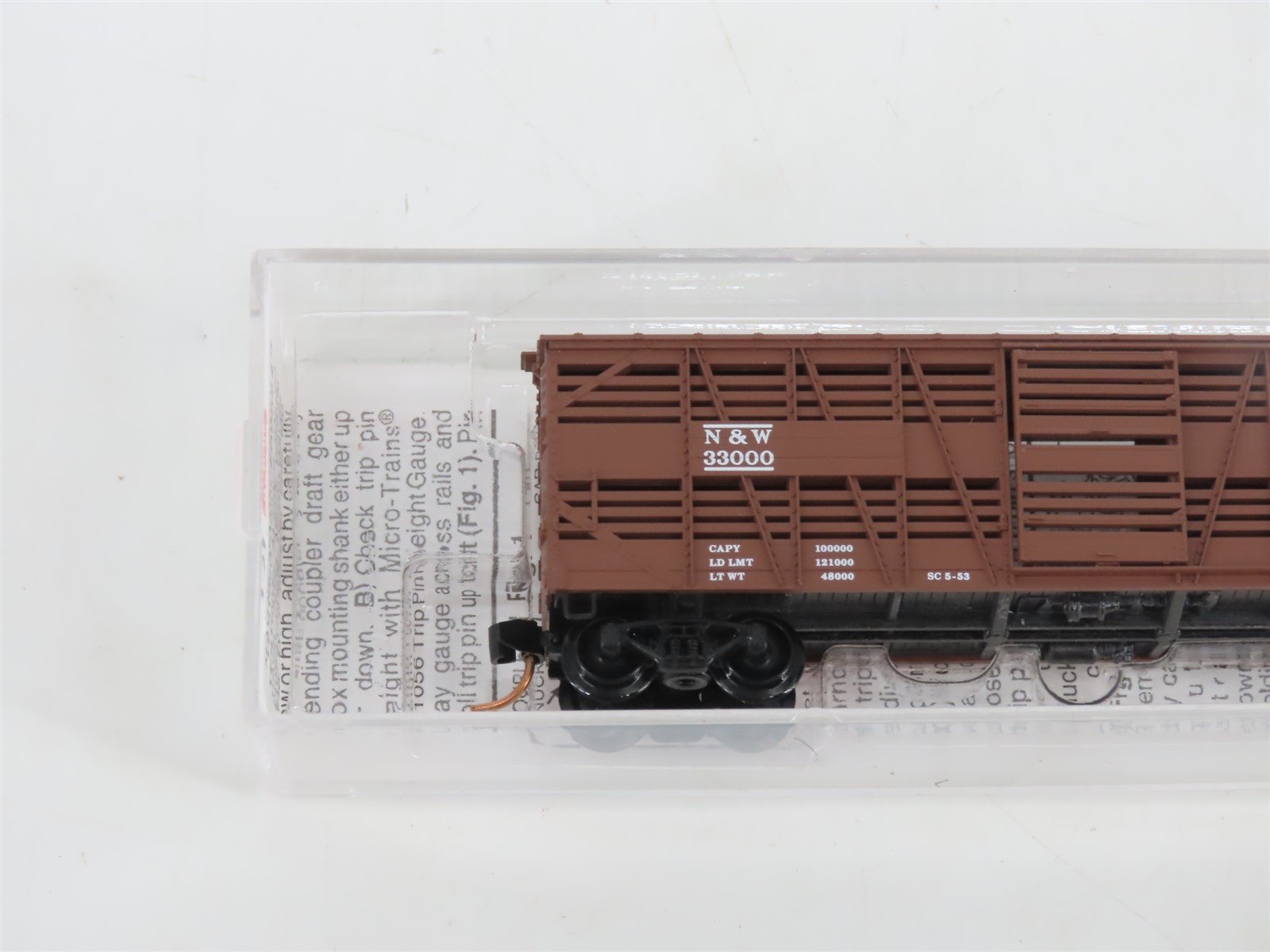 N Micro-Trains MTL 35150 N&W Norfolk & Western 40' Despatch Stock Car #33000