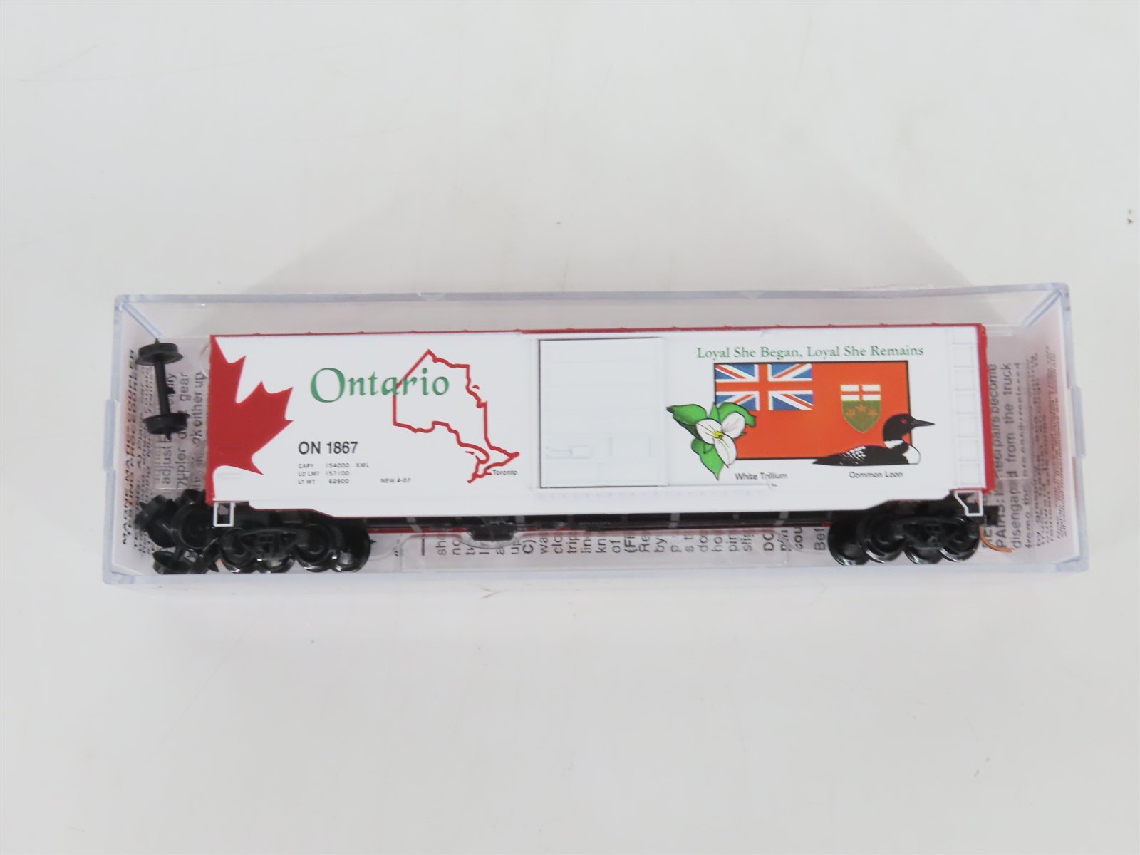 N Scale Micro-Trains MTL 07700158 ON Ontario Provincial 50' Box Car #1867