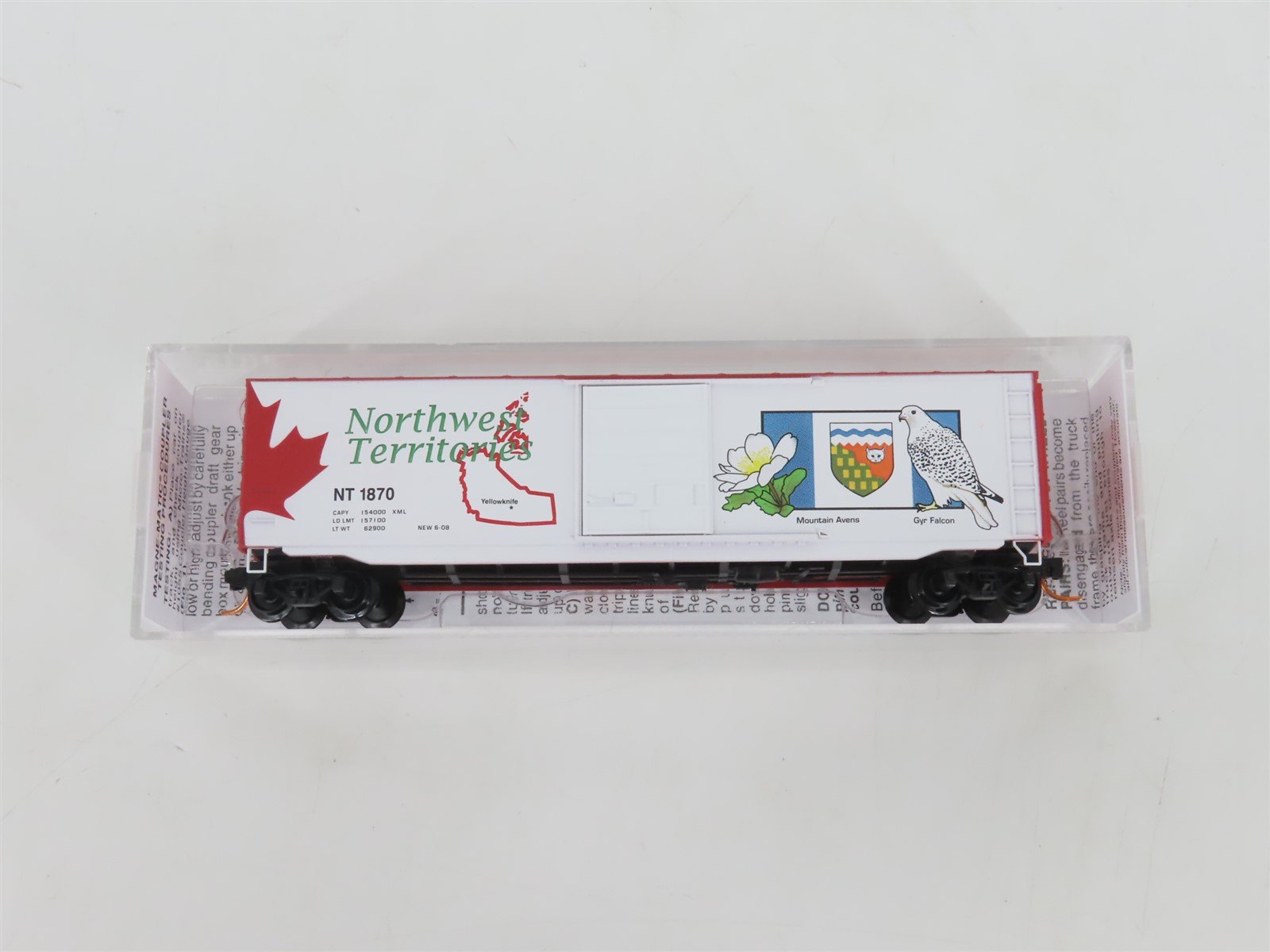 N Scale Micro-Trains MTL 07700162 NT Northwest Territories 50' Box Car #1870