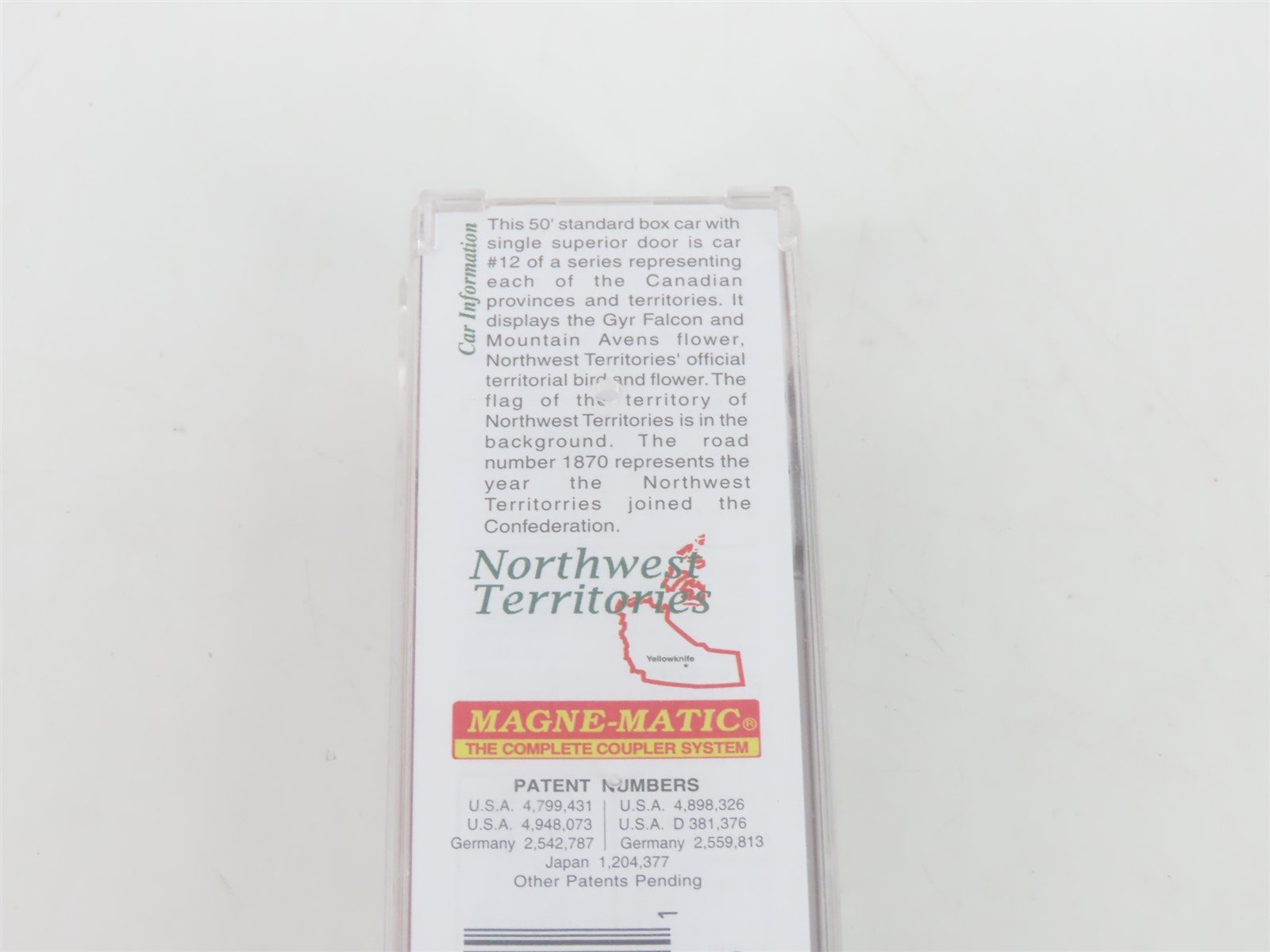 N Scale Micro-Trains MTL 07700162 NT Northwest Territories 50' Box Car #1870