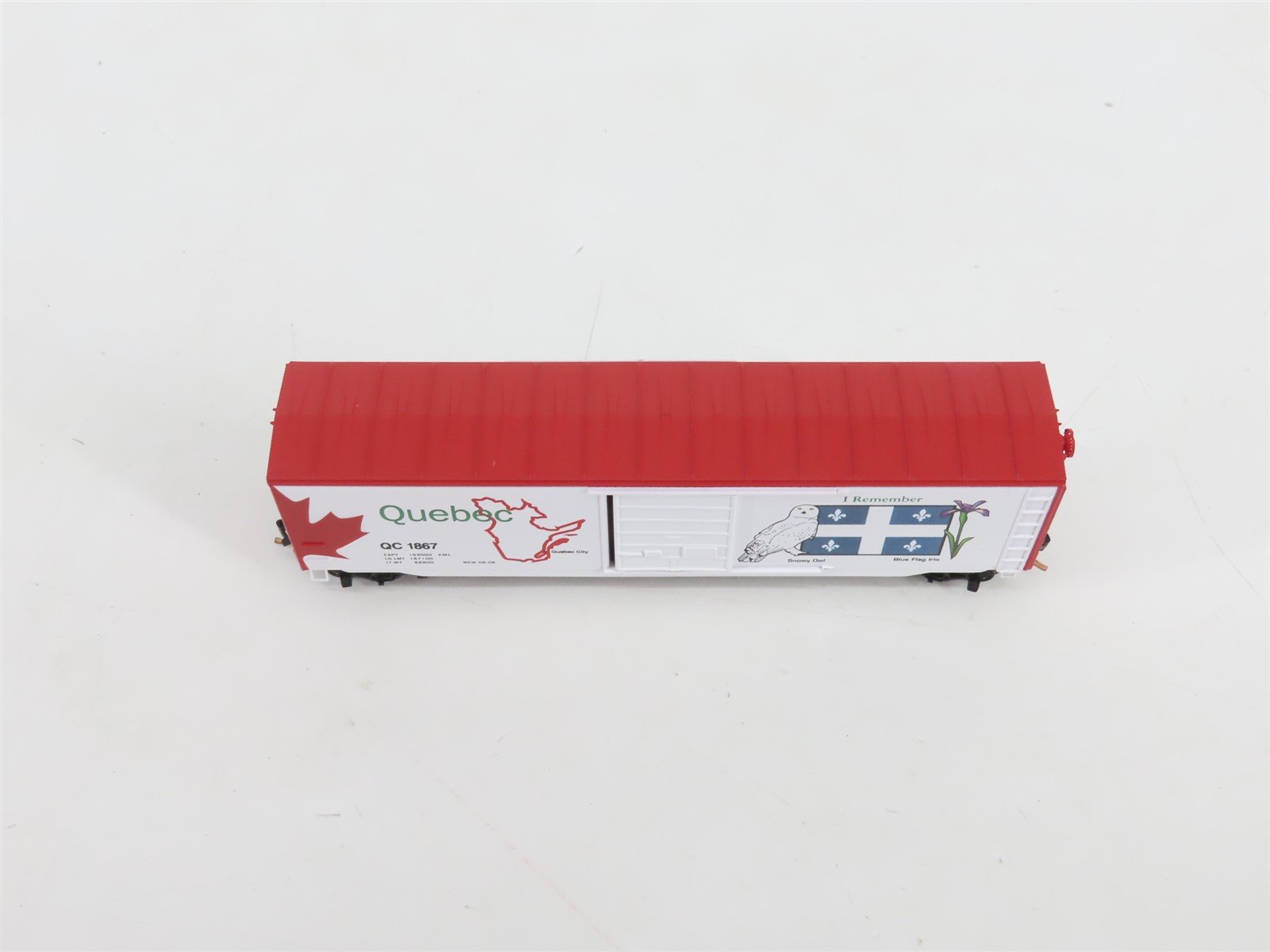 N Scale Micro-Trains MTL 07700152 QC Quebec Provincial 50' Box Car #1867