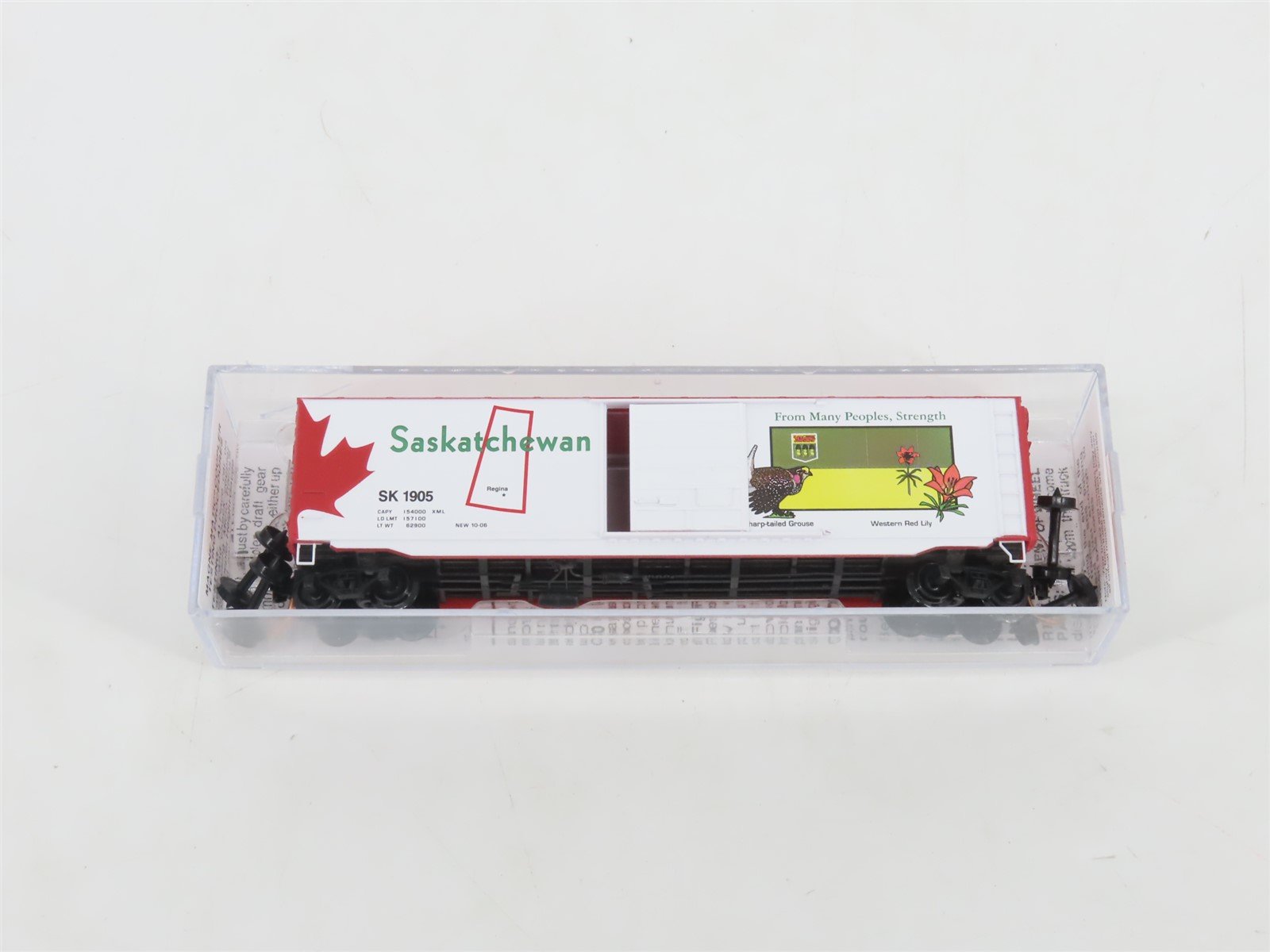 N Scale Micro-Trains MTL 07700153 SK Saskatchewan Provincial 50' Box Car #1905