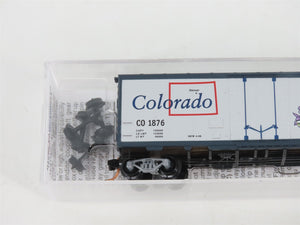 N Scale Micro-Trains MTL 02100400 CO Colorado State 40' Plug Door Box Car #1876