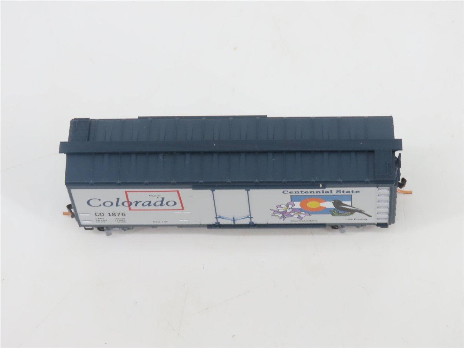 N Scale Micro-Trains MTL 02100400 CO Colorado State 40' Plug Door Box Car #1876