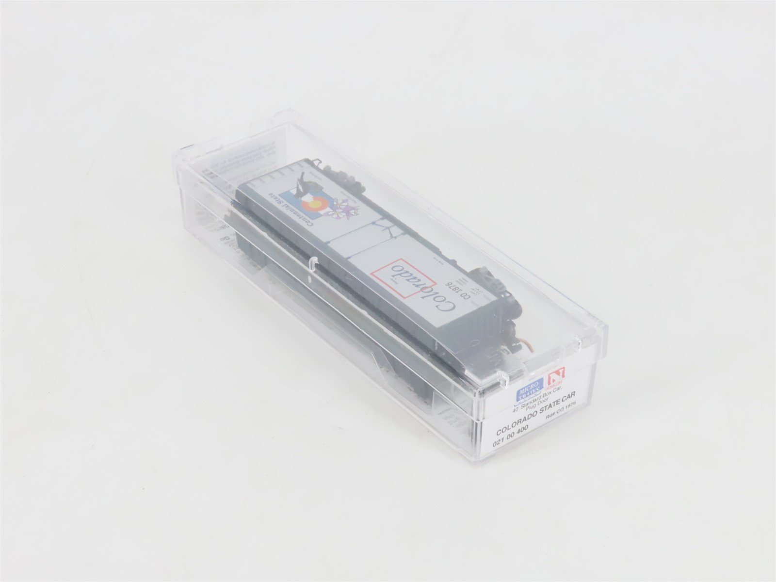 N Scale Micro-Trains MTL 02100400 CO Colorado State 40' Plug Door Box Car #1876