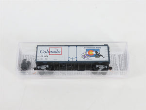 N Scale Micro-Trains MTL 02100400 CO Colorado State 40' Plug Door Box Car #1876
