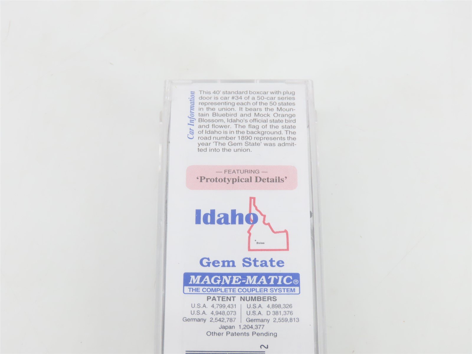 N Scale Micro-Trains MTL 02100398 ID Iowa State 40' Plug Door Box Car #1890