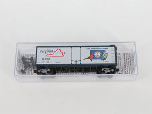 N Scale Micro-Trains MTL 02100406 VA Virginia State 40' Plug Door Box Car #1788