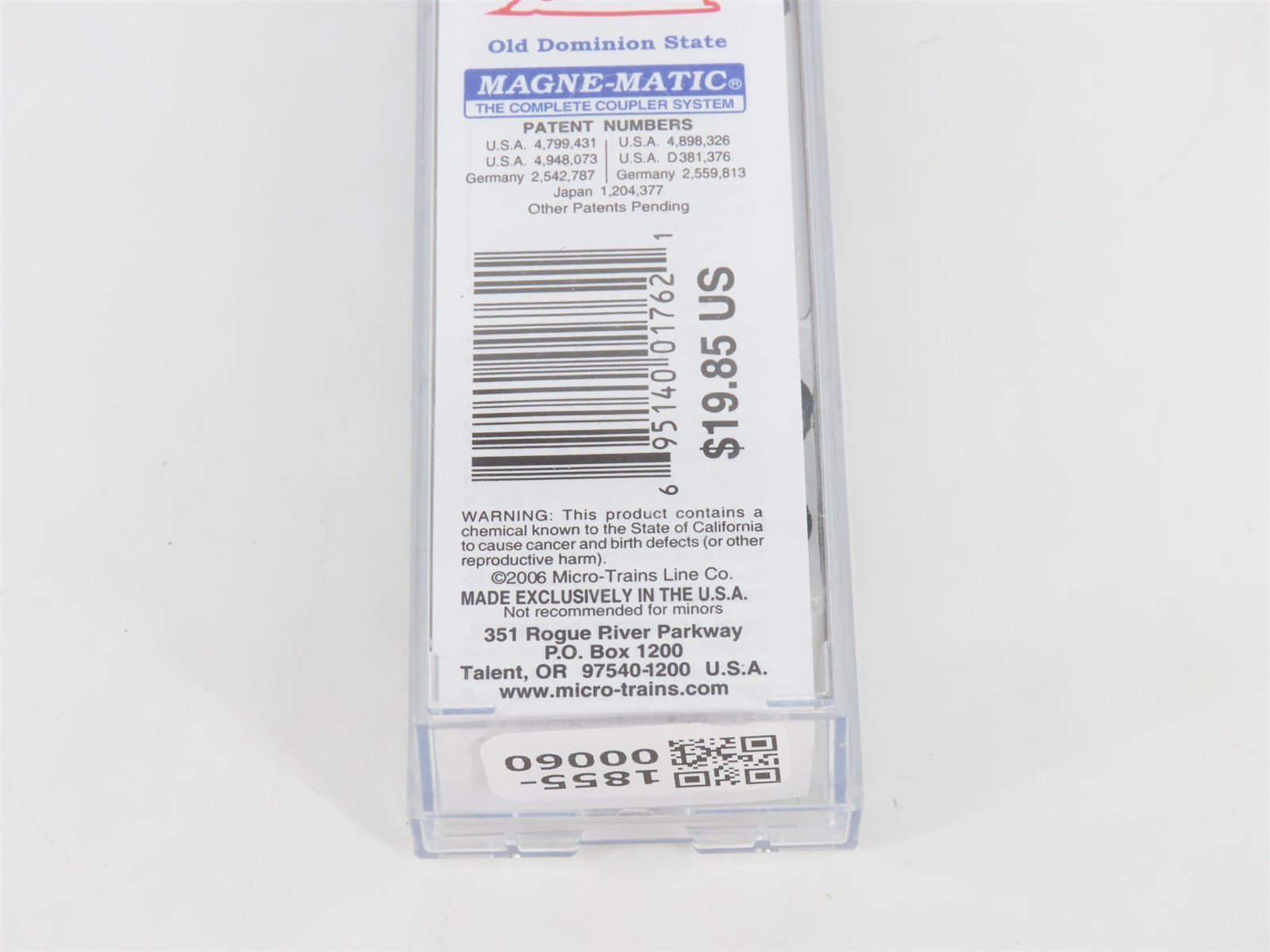 N Scale Micro-Trains MTL 02100406 VA Virginia State 40' Plug Door Box Car #1788
