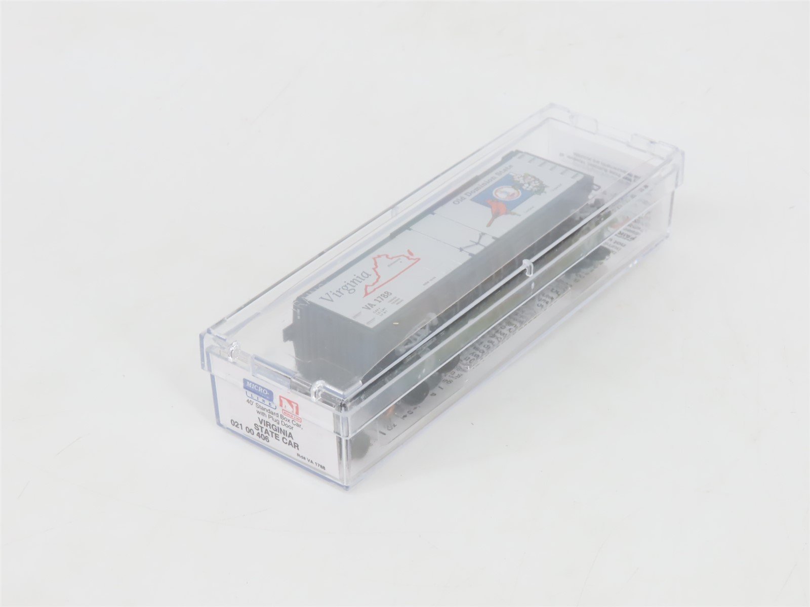 N Scale Micro-Trains MTL 02100406 VA Virginia State 40' Plug Door Box Car #1788