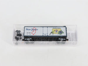 N Scale Micro-Trains MTL 21382 NJ New Jersey State 40' Plug Door Box Car #1787