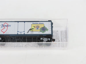 N Scale Micro-Trains MTL 21382 NJ New Jersey State 40' Plug Door Box Car #1787