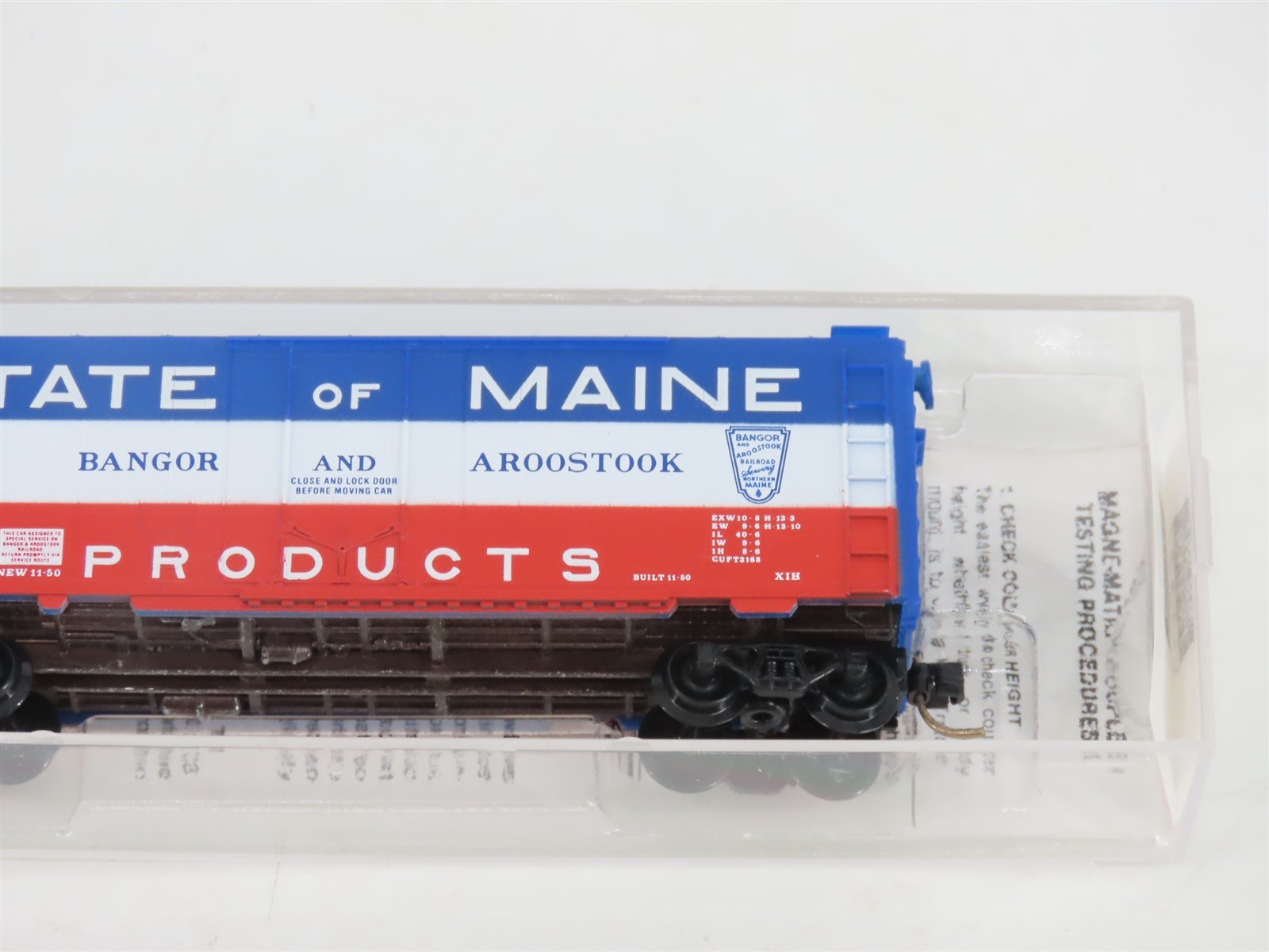 N Scale Micro-Trains MTL 21020 BAR State Of Maine 40' Plug Door Box Car #2231