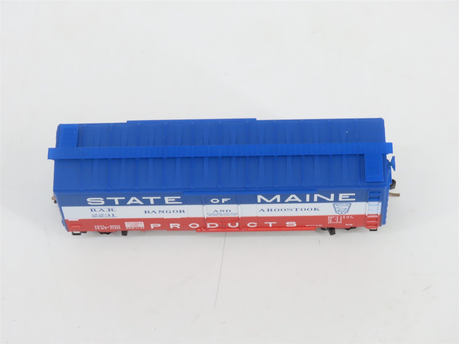 N Scale Micro-Trains MTL 21020 BAR State Of Maine 40' Plug Door Box Car #2231