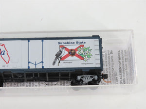 N Scale Micro-Trains MTL 02100397 FL Florida State 40' Plug Door Box Car #1845