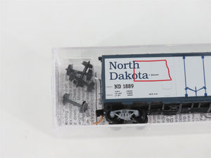 N Micro-Trains MTL 02100405 ND North Dakota State 40' Plug Door Box Car #1889