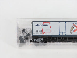N Scale Micro-Trains MTL 21372 AL Alabama State 40' Plug Door Box Car #1819