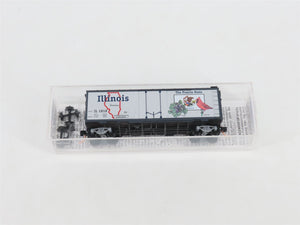 N Scale Micro-Trains MTL 21320 IL Illinois State 40' Plug Door Box Car #1818