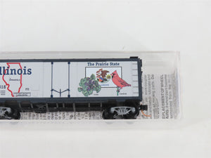 N Scale Micro-Trains MTL 21320 IL Illinois State 40' Plug Door Box Car #1818