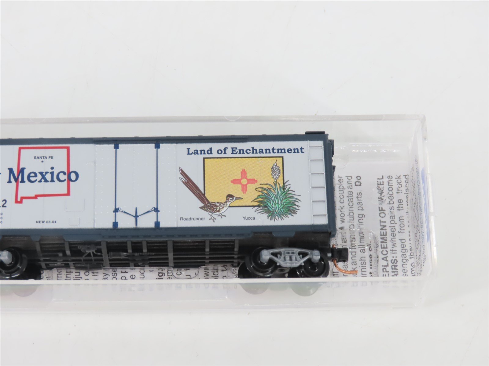 N Scale Micro-Trains MTL 21376 NM New Mexico State 40' Plug Door Box Car #1912