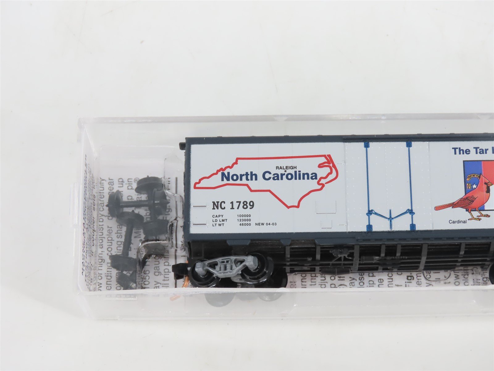 N Micro-Trains MTL 21350 NC North Carolina State 40' Plug Door Box Car #1789
