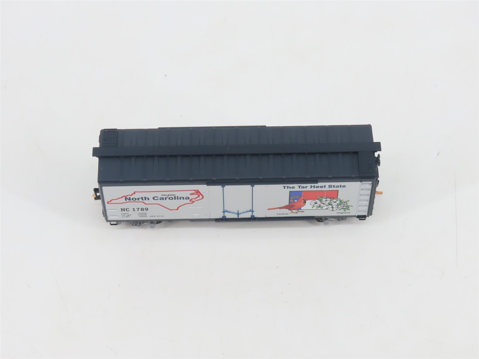 N Micro-Trains MTL 21350 NC North Carolina State 40' Plug Door Box Car #1789