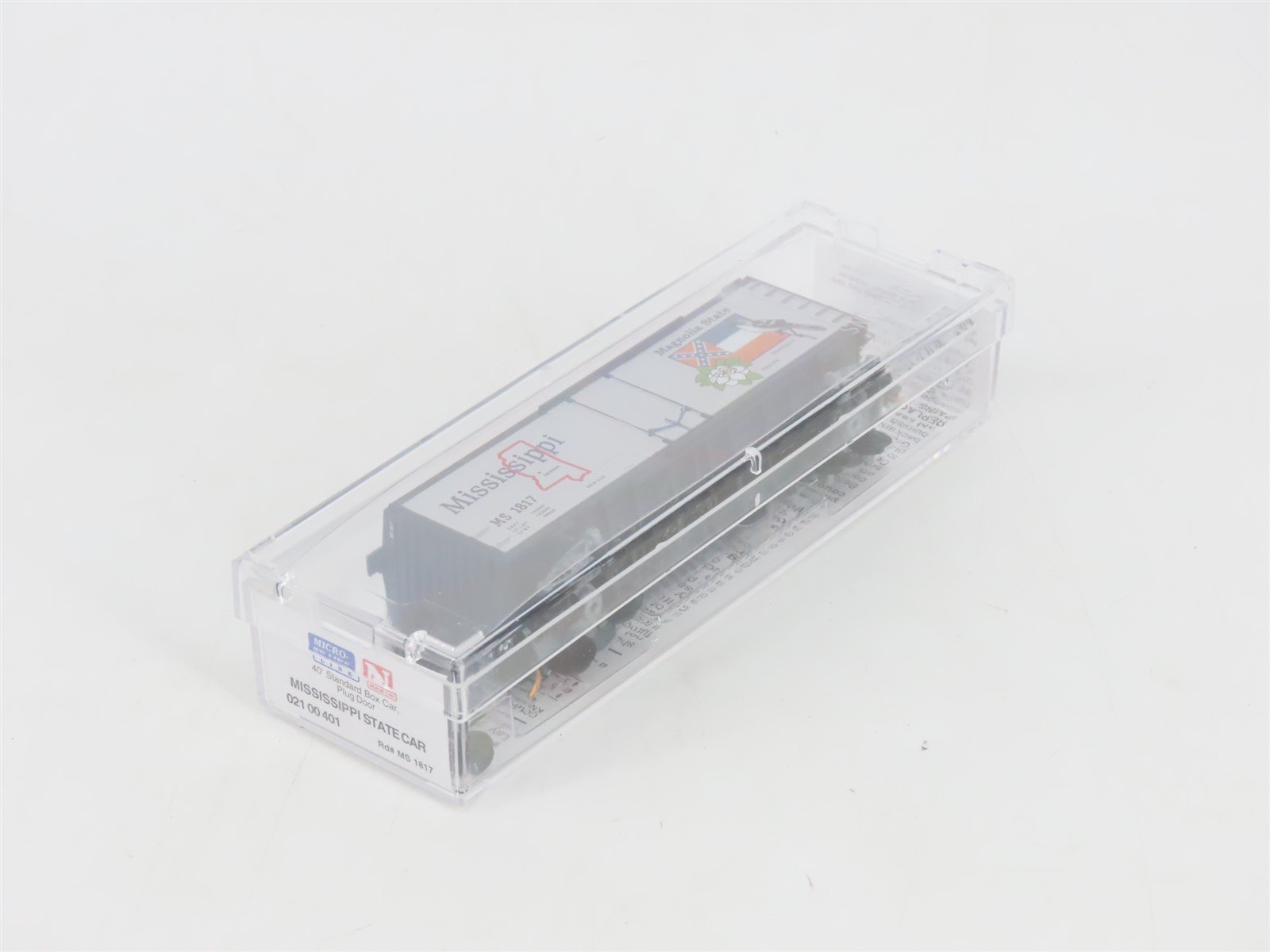 N Micro-Trains MTL 02100401 MS Mississippi State 40' Plug Door Box Car #1817
