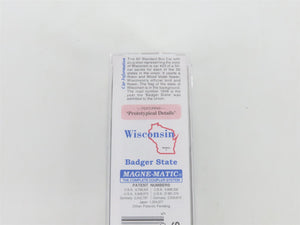 N Scale Micro-Trains MTL 02100387 WI Wisconsin State 40' Plug Door Box Car #1848
